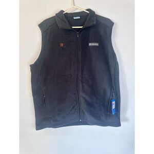 NWT Columbia Men’s Steens Mountain Fleece Vest L Navy Blue AM1355